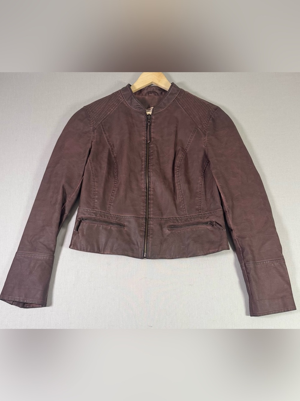 Anthropologie Hei Hei Faux Leather Moto Jacket Medium